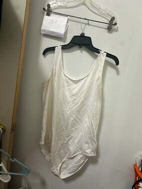 Gap White Tank Bodysuit Size XL